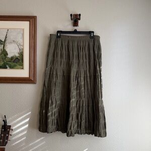 Max Studio Olive Green Skirt